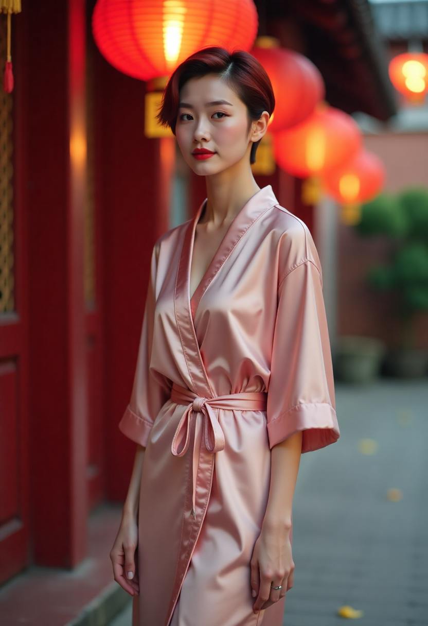 一家人在客厅里聊天