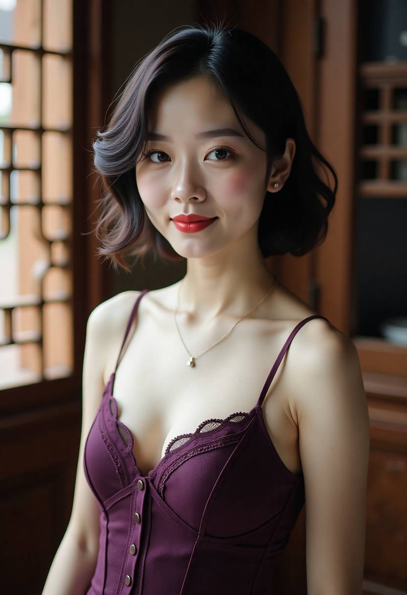 老街院落与一家人相聚的生活片段